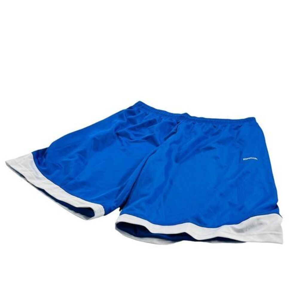Reebok Mens Athletic Shorts Blue with White Stripe at the Bottom 2XL (10126)